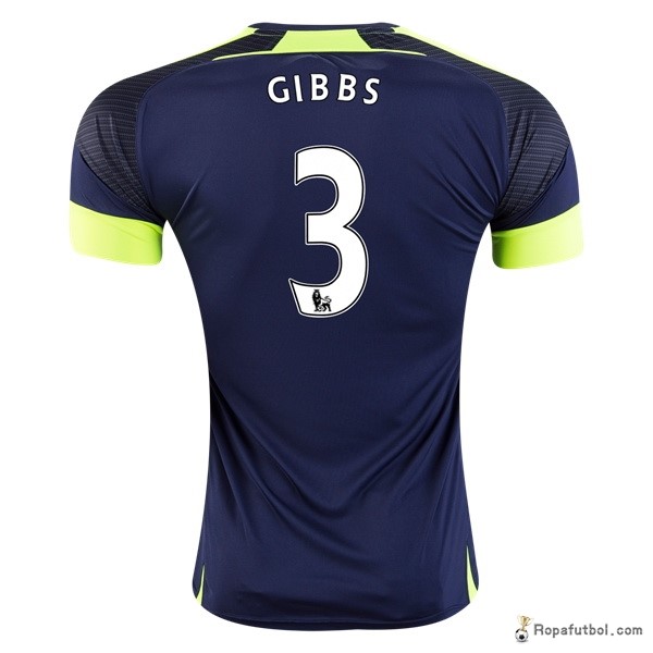 Camiseta Arsenal Replica Tercera Ropa Gibbs 2016/17 Azul